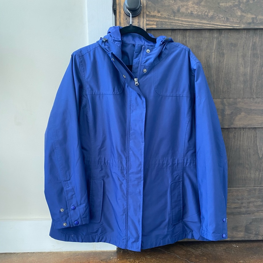 LL bean Women's H2OFF Rain Jacket PrimaLoft-Lined